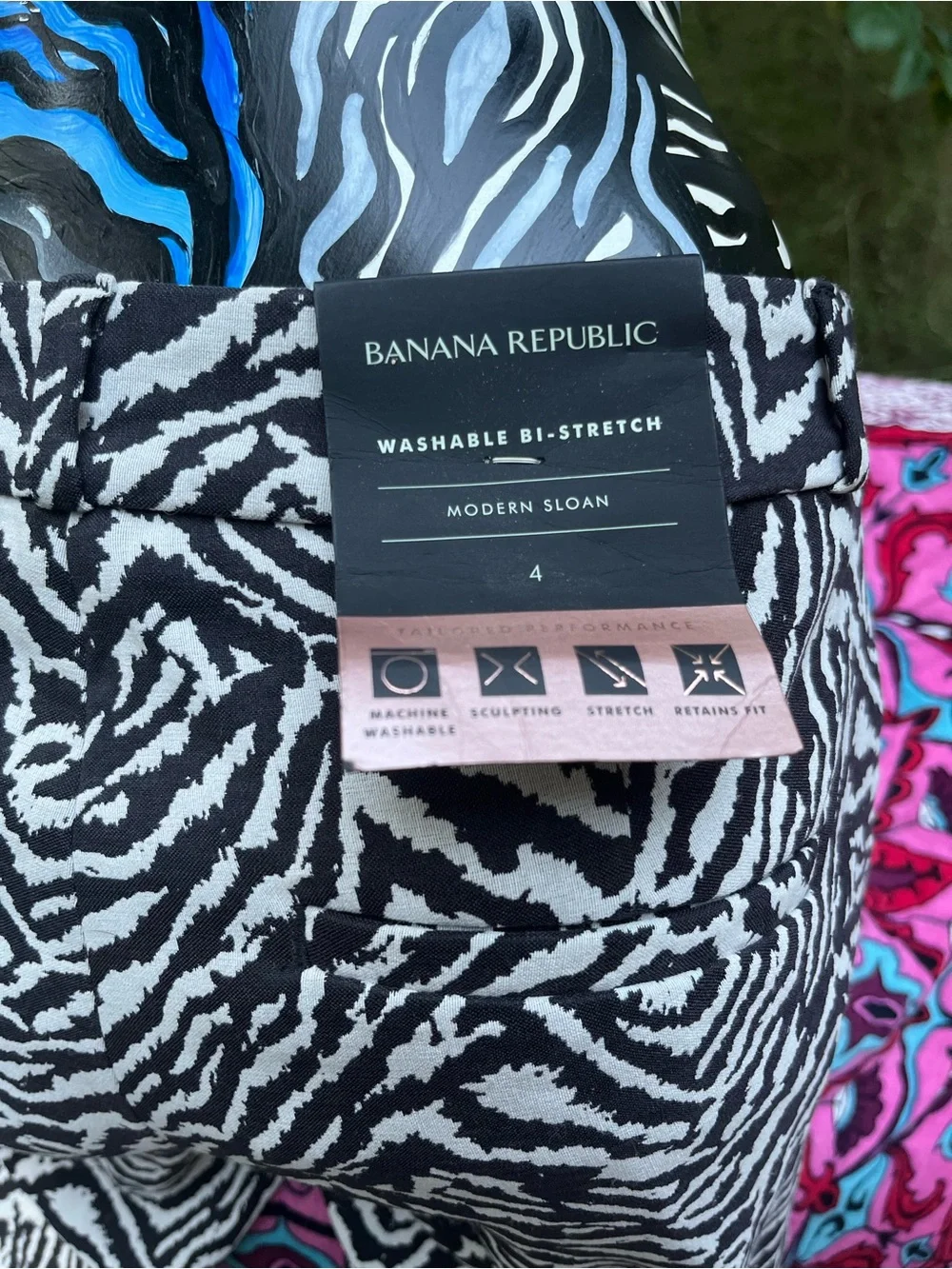 Banana Republic Black & White Zebra-Print Swim Sarong